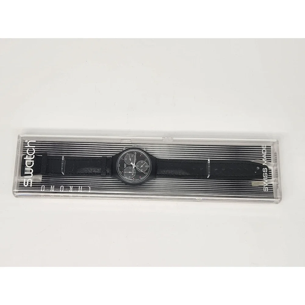 Swatch Chrono SCB106 Wall Street Chronograph Watch in Case & Papers NOS